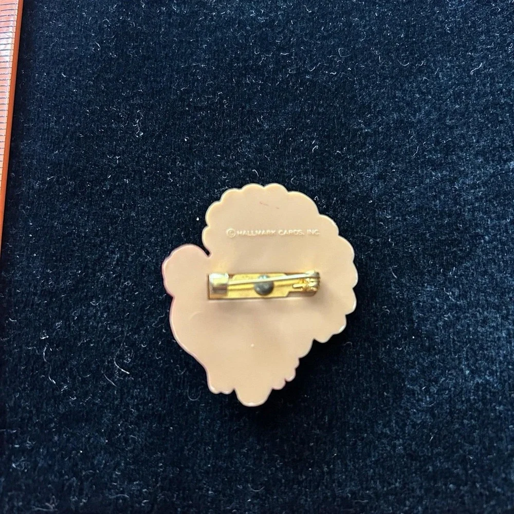 Vintage Hallmark Cards Thanksgiving Turkey Brooch Pin 1980s 1990s